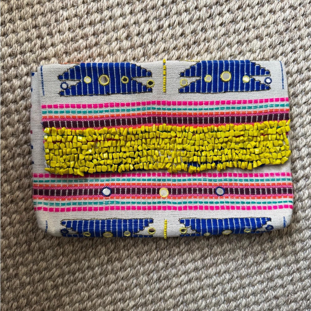 Colorful Beaded Clutch